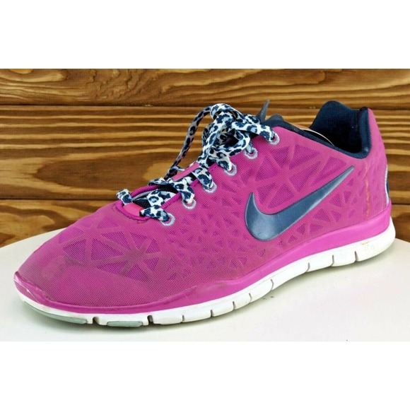 Nike Free Size 7.5‎ M Pink Lace Up Running Synthetic Women Shoe 555158602 - Picture 1 of 9